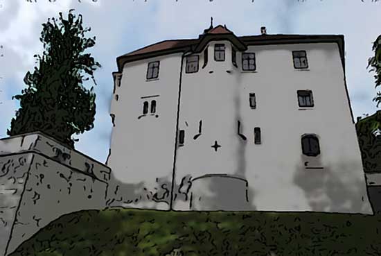 Pišece je ohranjen srednjeveški grad na pobočjih bizeljske Orlice. 