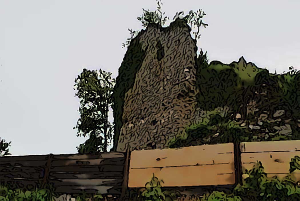 Kačji grad so grajske razvaline na strmem griču poleg Dobrne. 