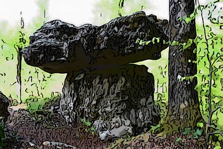 Kamnita mirza, oziroma tudi Tomaževa miza je izjemen naravni spomenik.