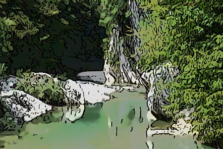 Nadiža je med planinci in izletniki priljubljena reka, ki teče skozi Breginjski kot.