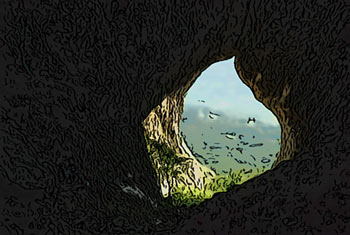 Otliško okno je izjenem naravni spomenik na robu Trnovskega gozda. Pri njem se odpre razgled na velik del Primorske.