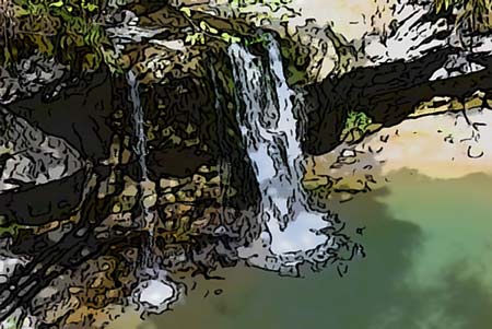 Peračica se ponaša z dvema manjšima slapovoma, ki ju rade obiščejo družine z majhnimi otroki.