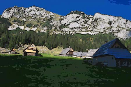 Planina v Lazu je ena izmed številnih še živih Fužinarskih planin v Julijskih Alpah. 